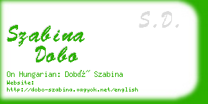 szabina dobo business card